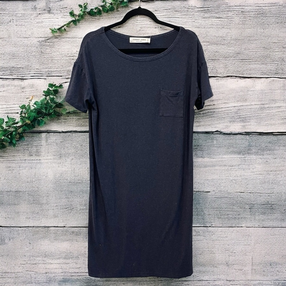 Sonnet James A Play Dress Dark Blue Navy Casual Lounge Comfy Size Small